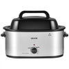 VEVOR Electric Roaster Oven, 26 Qt 1450W, Turkey Roasting Pan, Viewing Self-Basting Lid, 150-450°F Adjustable Heat, Countertop Turkey Cooker with Defrost and Warm Functions, Removable Pan and Rack