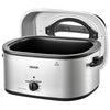 VEVOR Electric Roaster Oven, 26 Qt 1450W, Turkey Roasting Pan, Viewing Self-Basting Lid, 150-450°F Adjustable Heat, Countertop Turkey Cooker with Defrost and Warm Functions, Removable Pan and Rack