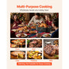 VEVOR Roaster Oven, 18QT Fast-Cooking Turkey Roaster, 150-450℉ Adjustable Temperature Turkey Oven with Self-Basting Lid, Removable Pan and Rack, Defrost & Warm Function, Electric Roasting Pan for Home