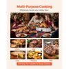 VEVOR Roaster Oven, 14QT Fast-Cooking Turkey Roaster, 150-450℉ Adjustable Temperature Electric Roasting Pan with Self-Basting Lid, Roasting Lift-Out Rack, Defrost & Warm Function, Fits 18lb Turkey