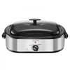 VEVOR Roaster Oven, 14QT Fast-Cooking Turkey Roaster, 150-450℉ Adjustable Temperature Electric Roasting Pan with Self-Basting Lid, Roasting Lift-Out Rack, Defrost & Warm Function, Fits 18lb Turkey