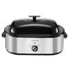 VEVOR Roaster Oven, 22QT Electric Roasting Pan, 150-450℉ Adjustable Temperature Multifunctional Electric Roaster Oven with Self-Basting Lid, Defrost & Warm Function for Holiday Meal, Fits 26lb Turkey