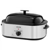 VEVOR Roaster Oven, 22QT Electric Roasting Pan, 150-450℉ Adjustable Temperature Multifunctional Electric Roaster Oven with Self-Basting Lid, Defrost & Warm Function for Holiday Meal, Fits 26lb Turkey