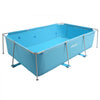 VEVOR Frame Above Ground Swimming Pool, 118 x 78 x 30 in Rectangular Steel Metal Frame, Large Rectangle Outdoor Backyard Family Pool, Easy to Assemble Rust-Resistant, 1046 Gallon Water Capacity, Blue