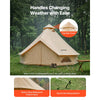 VEVOR Oxford Bell Tent, 4 Seasons 13.12 ft Yurt Tent for Camping with Stove Jack, Waterproof Breathable Holds up to 4 People with Zipped Detachable Floor, Family Camping Glamping Outdoor Hunting Party