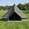 VEVOR Canvas Bell Tent, 4 Seasons 16.4 ft Yurt Tent for Camping with Stove Jack, Canvas Breathable Holds up to 7 People with Zipped Detachable Floor, for Family Camping Glamping Outdoor Hunting Party