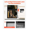 VEVOR RV Screen Door Protector, 24.5 x 20 inch Door Grille, Easy to Install and Disassemble, Reinforced Breathable Protective Mesh, Aluminum Alloy Camper RV Entry Protector for Pet Protection, Black