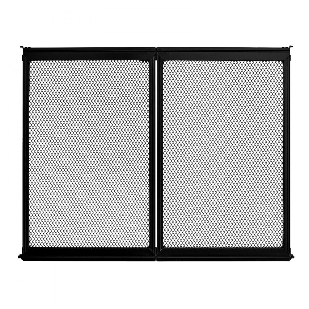 VEVOR RV Screen Door Protector, 24.5 x 20 inch Door Grille, Easy to Install and Disassemble, Reinforced Breathable Protective Mesh, Aluminum Alloy Camper RV Entry Protector for Pet Protection, Black