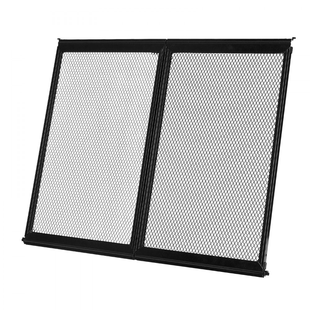 VEVOR RV Screen Door Protector, 24.5 x 20 inch Door Grille, Easy to Install and Disassemble, Reinforced Breathable Protective Mesh, Aluminum Alloy Camper RV Entry Protector for Pet Protection, Black