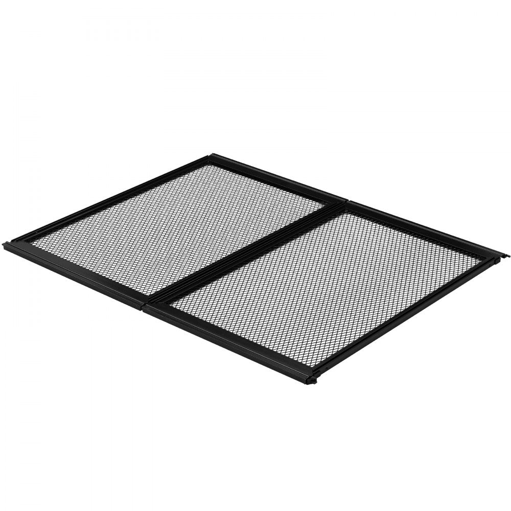 VEVOR RV Screen Door Protector, 24.5 x 20 inch Door Grille, Easy to Install and Disassemble, Reinforced Breathable Protective Mesh, Aluminum Alloy Camper RV Entry Protector for Pet Protection, Black