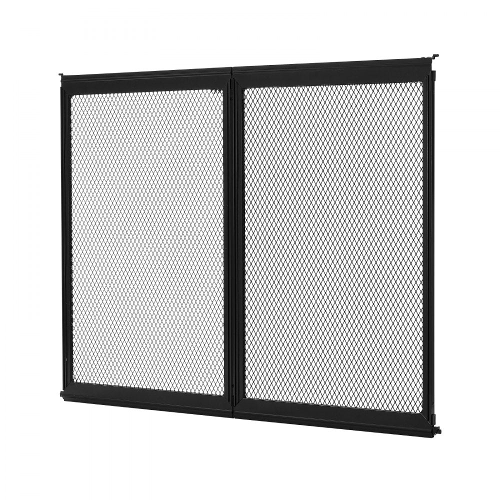 VEVOR RV Screen Door Protector, 24.5 x 20 inch Door Grille, Easy to Install and Disassemble, Reinforced Breathable Protective Mesh, Aluminum Alloy Camper RV Entry Protector for Pet Protection, Black