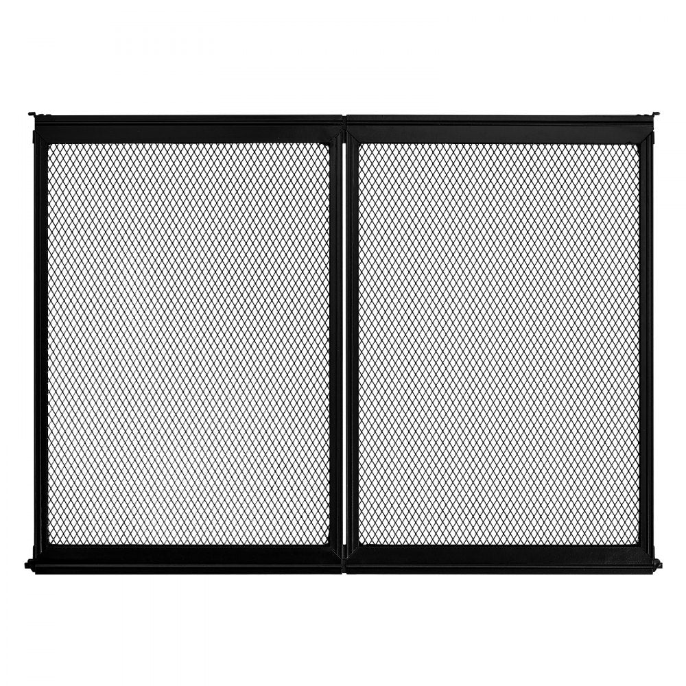 VEVOR RV Screen Door Protector, 26.5 x 20 inch Door Grille, Easy to Install and Disassemble, Reinforced Breathable Protective Mesh, Aluminum Alloy Camper RV Entry Protector for Pet Protection, Black