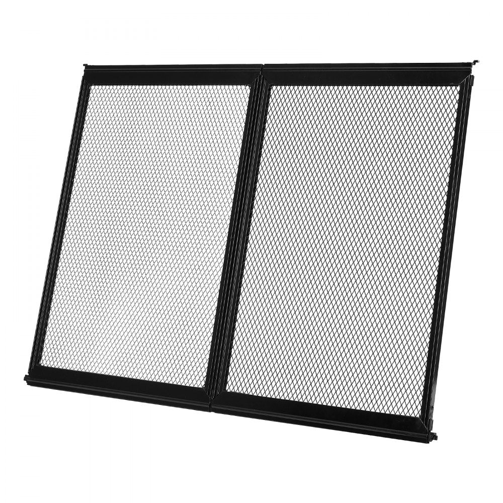 VEVOR RV Screen Door Protector, 26.5 x 20 inch Door Grille, Easy to Install and Disassemble, Reinforced Breathable Protective Mesh, Aluminum Alloy Camper RV Entry Protector for Pet Protection, Black