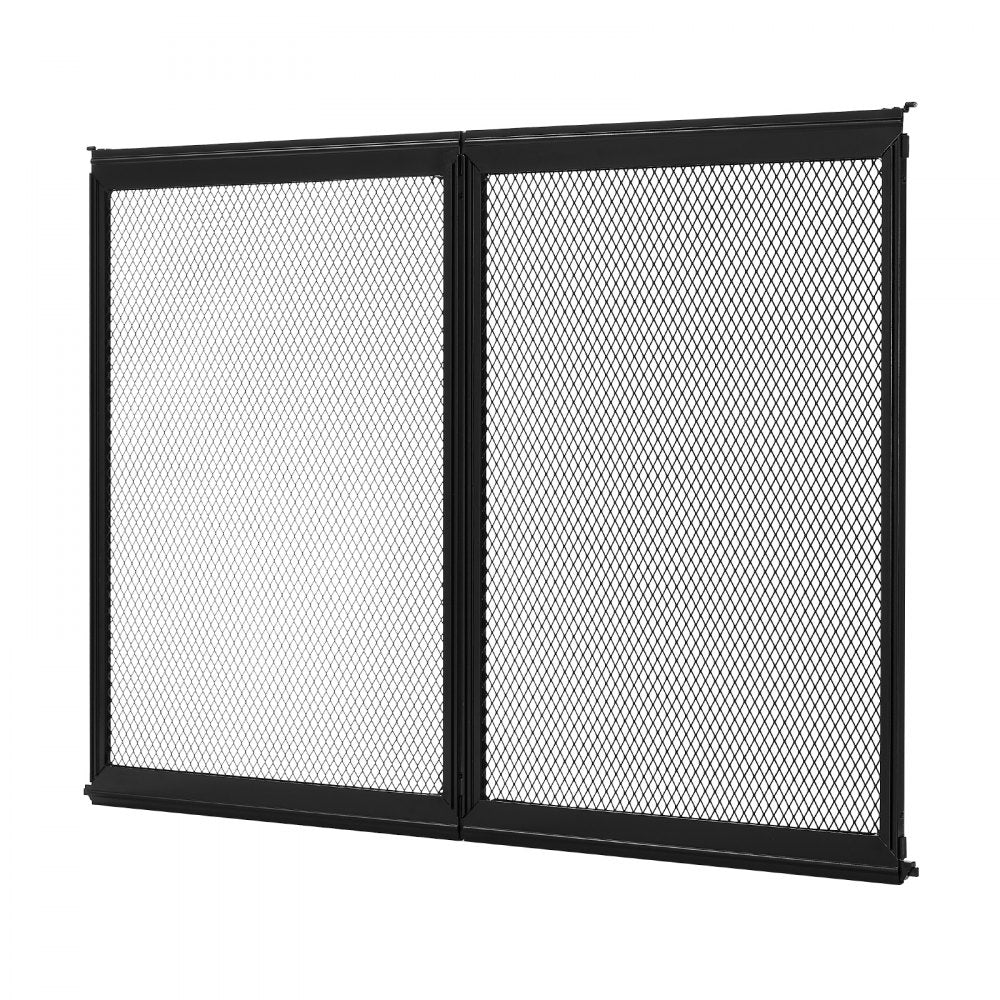VEVOR RV Screen Door Protector, 26.5 x 20 inch Door Grille, Easy to Install and Disassemble, Reinforced Breathable Protective Mesh, Aluminum Alloy Camper RV Entry Protector for Pet Protection, Black