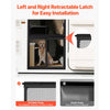 VEVOR RV Screen Door Protector, 22.5 x 20 inch Door Grille, Easy to Install and Disassemble, Reinforced Breathable Protective Mesh, Aluminum Alloy Camper RV Entry Protector for Pet Protection, Black