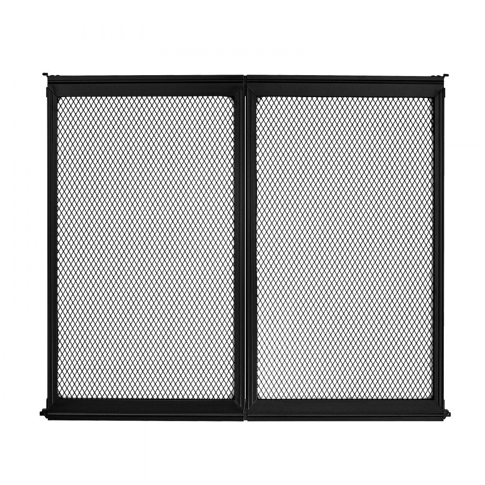 VEVOR RV Screen Door Protector, 22.5 x 20 inch Door Grille, Easy to Install and Disassemble, Reinforced Breathable Protective Mesh, Aluminum Alloy Camper RV Entry Protector for Pet Protection, Black
