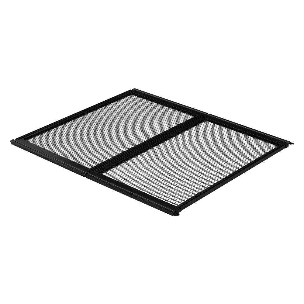 VEVOR RV Screen Door Protector, 22.5 x 20 inch Door Grille, Easy to Install and Disassemble, Reinforced Breathable Protective Mesh, Aluminum Alloy Camper RV Entry Protector for Pet Protection, Black