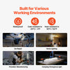 VEVOR Underhood Work Light, 1450LM, 4400mAh Rechargeable Magnetic Bright LED Light, Portable Cordless Mechanic Work Light Bar, for Car Repairing Inspection Garage Workshop Emergency Home Lighting