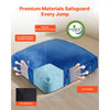 VEVOR Crash Pad, 5 x 5 ft Crash Pad for Kids Sensory with Foam Blocks and Washable Cover, Giant Pillow Mat Large Soft Foam Landing Zone, Sensory Room Equipment for Children Jumping, Relaxing & Play