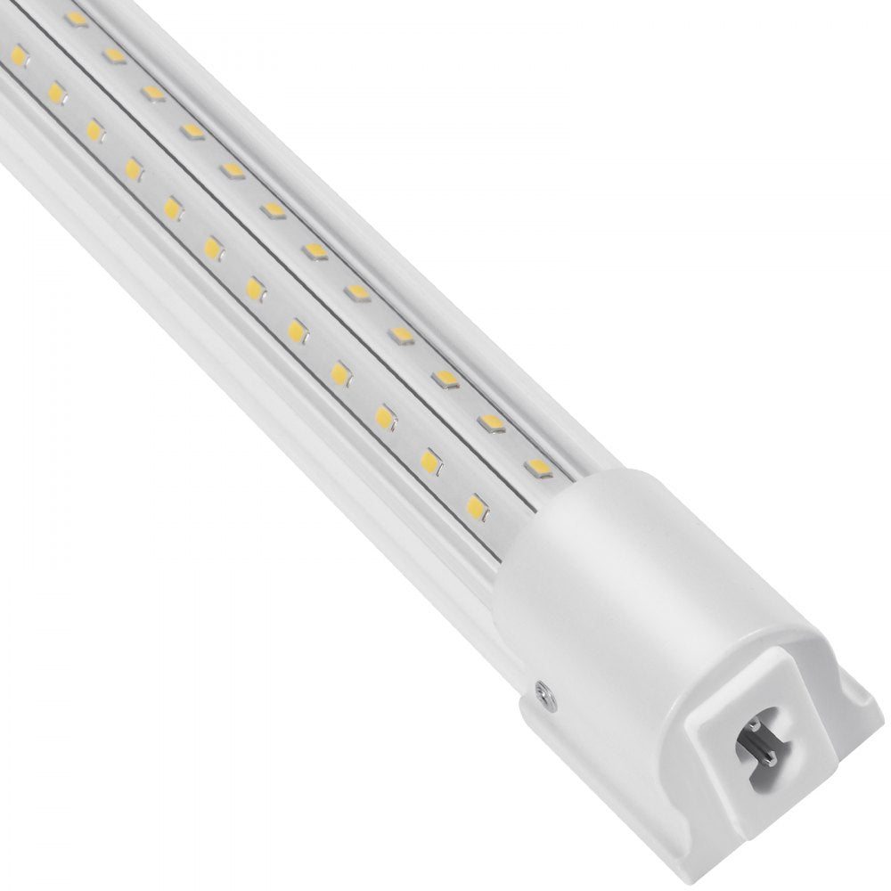 VEVOR 10 Pack LED Shop Light, 4 FT, 40W Linkable Shop Light Fixture, 6500 LM Ceiling Lights 59 in Power Cords with ON/OFF Switch 48 in Connector Cables, for Garage Warehouse Home Workkshop and Office