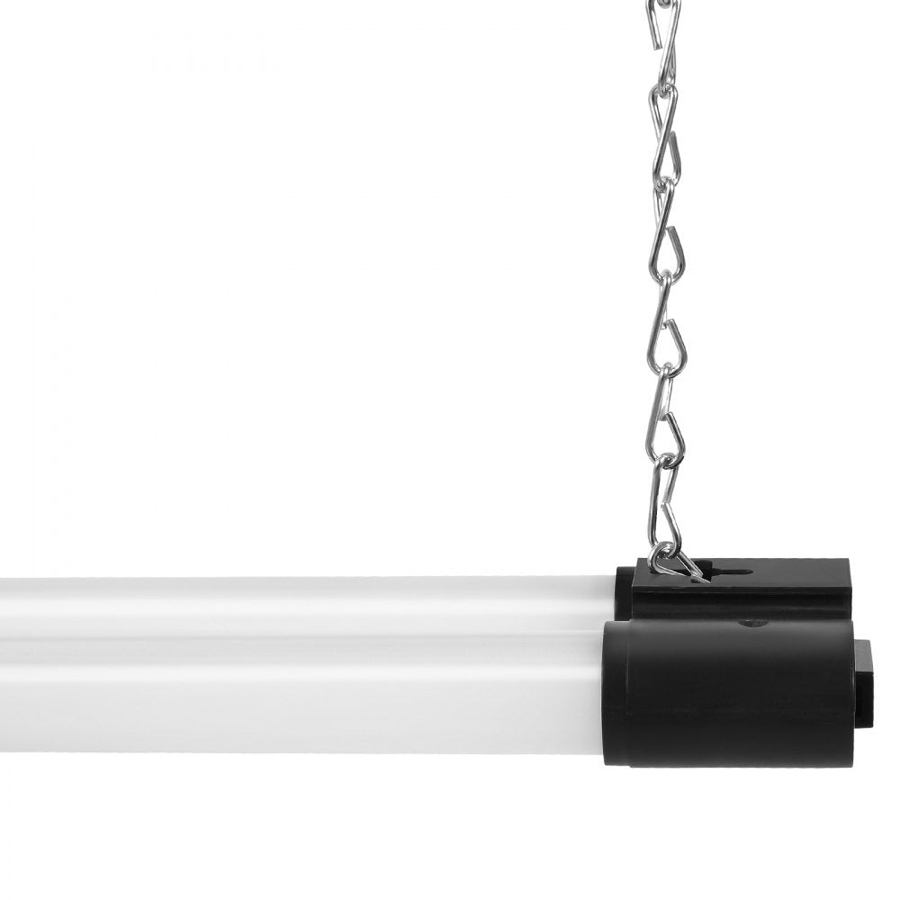 VEVOR 10 Pack LED Shop Light, 4 FT, 40W Linkable Shop Light Fixture, 4500 LM Surface & Hanging Mount Ceiling Lights 59 in Power Cords with ON/OFF Switch, for Garage Warehouse Home Workshop and Office