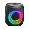 VEVOR Karaoke Machine for Adults, 15W, 4-inch Portable Bluetooth Speaker with 2 Wireless Microphones, LED Light, TWS Function, Handle, Supports Micro TF Card, USB, AUX, for Home Karaoke Party Singing