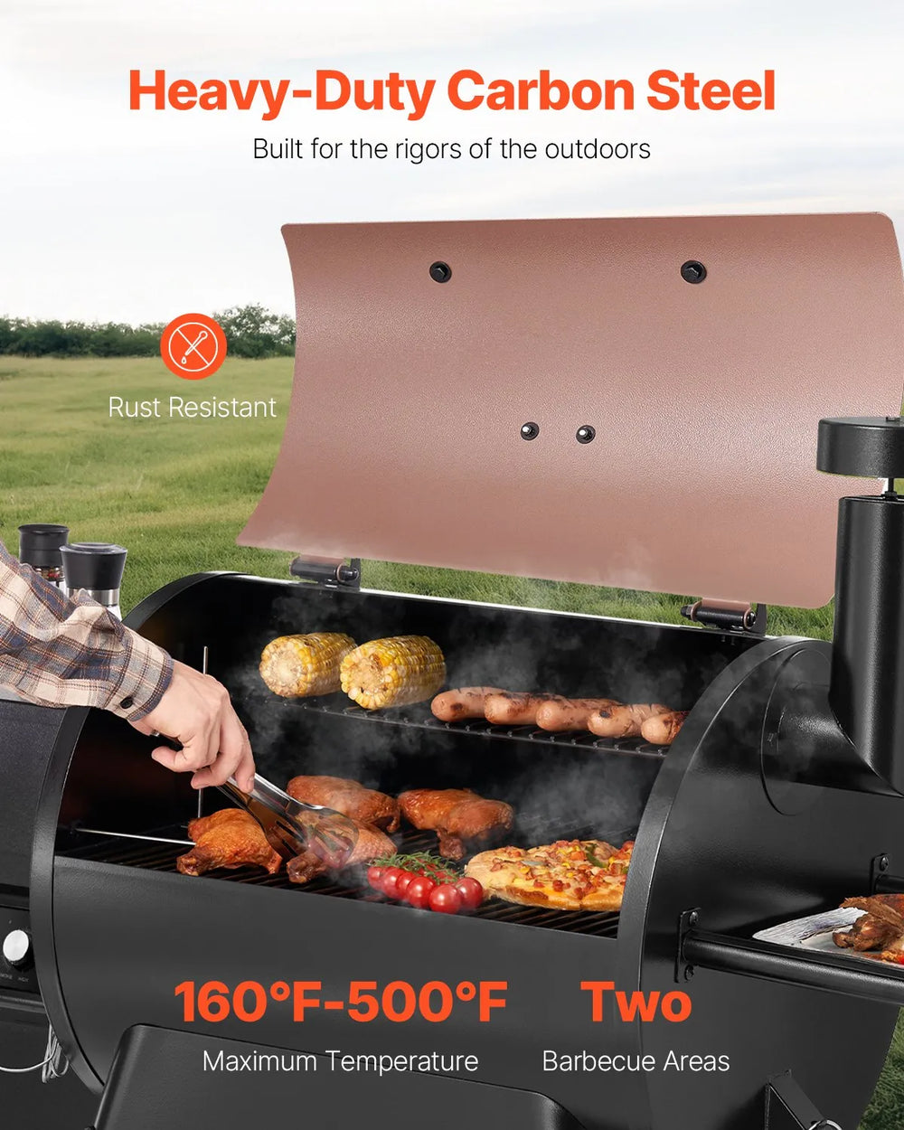 VEVOR wood pellet grill smoker (image 1)