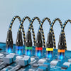 VEVOR XLR Cable 25 ft, 6 Pack, Shielded Balanced DMX Male to Female Microphone Cables, Gold-Plated 3-Pin XLR Mic Speaker Cord Wires, for Stage Lighting, Microphones, Amplifier, Mixer, Speaker Systems