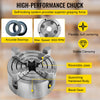 VEVOR K72-125 Lathe Chuck, 5 Inch, 4-Jaw, Independent Metal Lathe Chuck with Reversible Jaw, Cast Iron Body, 0.276 -2.244 in Internal 1.89 -4.92 in External Jaw Clamping Range, for Lathes Machine