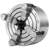 VEVOR K72-125 Lathe Chuck, 5 Inch, 4-Jaw, Independent Metal Lathe Chuck with Reversible Jaw, Cast Iron Body, 0.276 -2.244 in Internal 1.89 -4.92 in External Jaw Clamping Range, for Lathes Machine