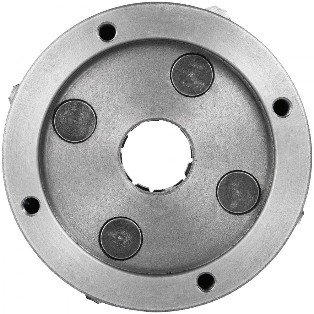 VEVOR K72-125 Lathe Chuck, 5 Inch, 4-Jaw, Independent Metal Lathe Chuck with Reversible Jaw, Cast Iron Body, 0.276 -2.244 in Internal 1.89 -4.92 in External Jaw Clamping Range, for Lathes Machine
