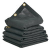 VEVOR Dump Truck Mesh Tarp, 7.5x18 ft, PVC Coated Black Heavy Duty Cover with 5.5" 18oz Double Pocket, Brass Grommets, Reinforced Double Needle Stitch Webbing Fits Manual or Electric Dump Truck System