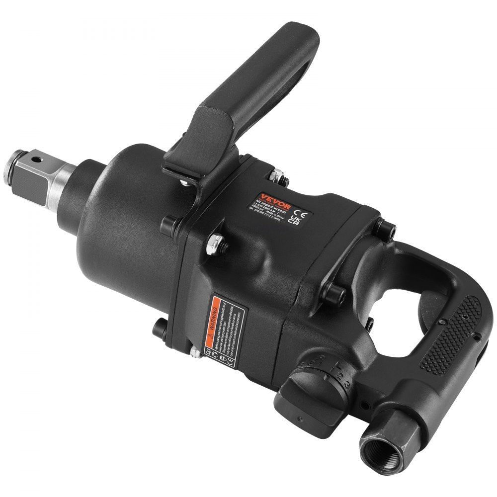 VEVOR 1 Inch Air Impact Wrench, Up to 2730 ft-lbs Reverse Torque Output 1" Pneumatic Impact Gun Lightweight w/ 2 Handles for Heavy Duty Repairs and Maintenance