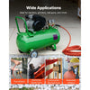 VEVOR Air Hose, 3/8'' x 50FT Rubber Air Compressor Hose, 300 PSI Kink-Resistant Pneumatic Hoses with 1/4-inch Solid MNPT Bras Fittings, Three-Layer Construction, All-Weather Flexibility