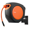 VEVOR Retractable Air Hose Reel, 3/8 Inch x 80 FT Hybrid Air Hose Max 300PSI, Enclosed Air-Compressor Hoses Reel Auto Rewind with 6.6 ft Lead in, 180° Swivel Ceiling/Wall Mount for Workshops