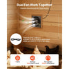 VEVOR Solar Powered Fan, 25W Solar Panel with 220 CFM Airflow, Adjustable Panel Angle, 2030 RPM High-Speed, Flexible Install, Fast Air Exchange for Greenhouse, Grow Tents, Chicken Coops, Shelters