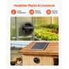 VEVOR Solar Powered Fan, 25W Solar Panel with 220 CFM Airflow, Adjustable Panel Angle, 2030 RPM High-Speed, Flexible Install, Fast Air Exchange for Greenhouse, Grow Tents, Chicken Coops, Shelters