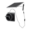 VEVOR Solar Powered Fan, 25W Solar Panel with 220 CFM Airflow, Adjustable Panel Angle, 2030 RPM High-Speed, Flexible Install, Fast Air Exchange for Greenhouse, Grow Tents, Chicken Coops, Shelters