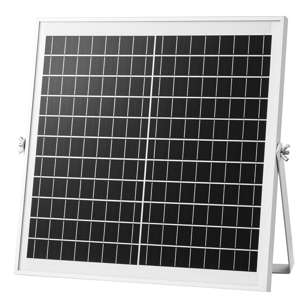VEVOR Solar Powered Fan, 15W Solar Panel with 2 Fans, Adjustable Solar Panel Angle, 2668 RPM High-Speed, Flexible Installation, Fast Air Exchange for Greenhouse, Grow Tents, Chicken Coops, Shelters