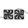 VEVOR Solar Powered Fan, 30W Solar Panel with 2 Fans, Adjustable Solar Panel Angle, 2668 RPM High-Speed, Flexible Installation, Fast Air Exchange for Greenhouse, Grow Tents, Chicken Coops, Shelters