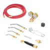 VEVOR Air Acetylene Torch Kit, Acetylene Gas Welding Tool with 11.8FT Rubber Hose, 4 Welding Tips & CGA200 Regulator, Swirl Frame Gas Brazing Torch Kit for Home DIY and Industrial Metalworking