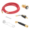 VEVOR Air Acetylene Torch Kit, Acetylene Gas Welding Tool with 11.8FT Rubber Hose, PL-8A Self-Lighting Welding Tip & CGA200 Regulator, Swirl Frame Brazing Torch Kit for Home Industrial Metalworking