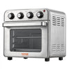 VEVOR 7-IN-1 Air Fryer Toaster Oven, 18L Convection Oven, 1700W Stainless Steel Toaster Ovens Countertop Combo with Grill, Pizza Pan, Gloves, 6 Slices Toast, 12-inch Pizza, Home and Commercial Use