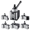 VEVOR Quick Change Tool Post Set, 6 Pcs, Includes Lathe Tool Holders, Wedge Type Tool Post with Turning Tool Holder Accessories, for Mini Lathe & Metal Lathe 10"-15" Swing, Durable Steel Material