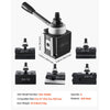 VEVOR Quick Change Tool Post Set, 6 Pcs, Includes Lathe Tool Holders, Piston Type Tool Post with Turning Tool Holder Accessories, Fit for Mini Lathe & Metal Lathe 6"-12" Swing, Durable Steel Material