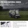 VEVOR Golf Cart Enclosure, 600D Polyester Driving Enclosure with 4-Sided Transparent Windows, 4 Passenger Club Car Covers for 2+2 Passenger Golf Carts, Sunproof and Dustproof Outdoor Cart Cover