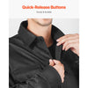 VEVOR Flame Resistant Welding Jacket, 7oz. FR Shirts for Men, Machine Washable Cotton Heat-Resistant Welding Shirt, Meets ATPV 9.2 Cal/cm² Arc Rating - M Size