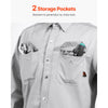 VEVOR FR Shirts for Men, 7oz. Flame Resistant Welding Jacket, Machine Washable Cotton Heat-Resistant Welding Shirt, Meets ATPV 9.2 Cal/cm² Arc Rating - L Size