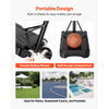 VEVOR Portable Basketball Stand, 5.2 to 6.9 ft Height Adjustment Basketball Hoop & Goal, Kids Adjustable Basketballs Hoop with Nylon Net & Rolling Wheels, Portable Backboard Set for Patios, Poolside