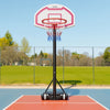 VEVOR Portable Basketball Stand, 5.2 to 6.9 ft Height Adjustment Basketball Hoop & Goal, Kids Adjustable Basketballs Hoop with Nylon Net & Rolling Wheels, Portable Backboard Set for Patios, Poolside
